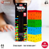 Funskool Adult Games,Tateru, Hardwood Blocks, Stacking Tower, Strategy Game, Stack Block Collect for 2 Or 4 Players,Ages 8 and Above, - Timbuktoon