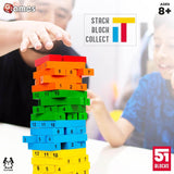 Funskool Adult Games,Tateru, Hardwood Blocks, Stacking Tower, Strategy Game, Stack Block Collect for 2 Or 4 Players,Ages 8 and Above, - Timbuktoon