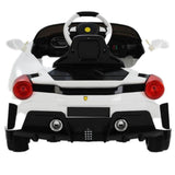 Toy House 127 7.6A Sports Ride-On Car for Kids – White Stylish battery-powered car with Bluetooth music, LED lights, remote control & 2 opening doors. A fun and feature-packed ride for little drivers! - Timbuktoon