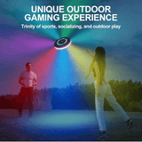 Light-Up LED Flying Disc – Glow-in-Dark Rechargeable Frisbee with Auto Lighting, Smart Play Modes, Rounded Corners, and Non-Slip Grip – Perfect for Boys, Girls, and Outdoor Fun - Timbuktoon