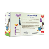 Giggles- 2 in 1 Toddler Multicolour Giftset,Shape Sorting Cube and Aeroplane Pull Along Toy, Develops Motor Skills,18 Months and Above, Infant & Pre-School Toys - Timbuktoon