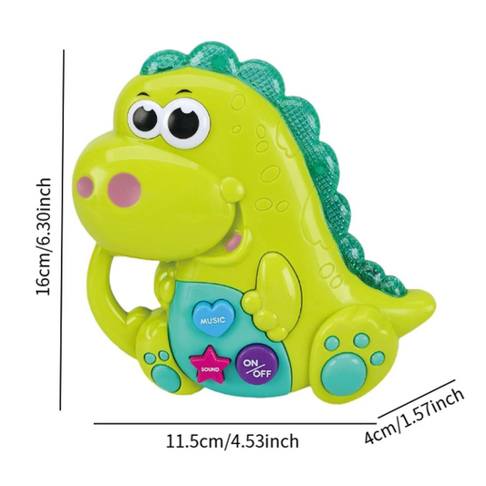 Joy Junction Baby Music Toy Dinosaur | Early Education Musical Toy for Toddlers with Lights & Sounds | Interactive Learning Toy for Babies & Kids (Green)