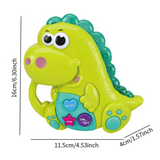 Joy Junction Baby Music Toy Dinosaur | Early Education Musical Toy for Toddlers with Lights & Sounds | Interactive Learning Toy for Babies & Kids (Green)