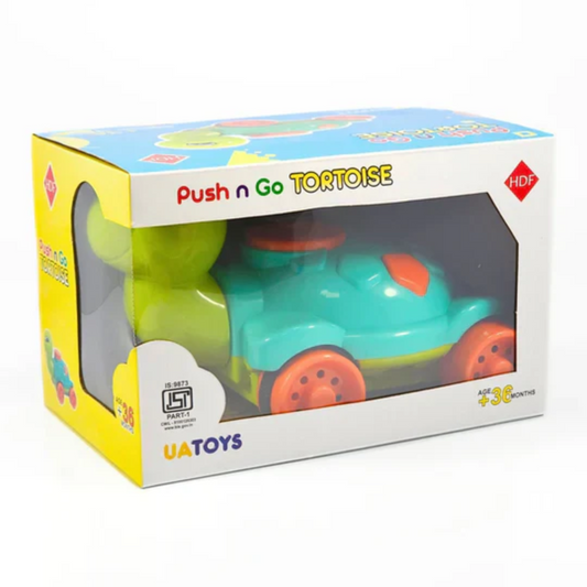 UA Toys Push & Go Tortoise Toy – Self-Propelling, Colorful, and Fun for Kids