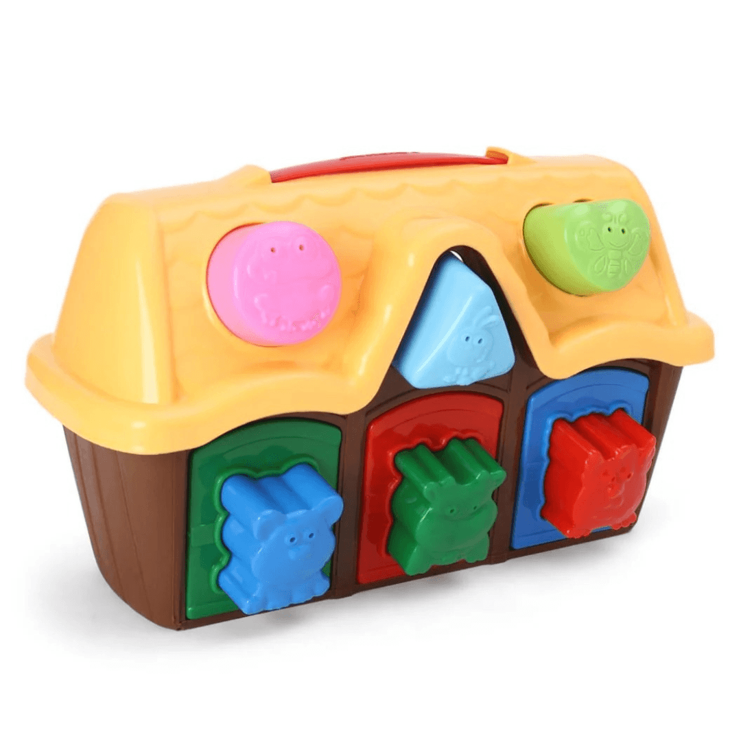 GIRNAR Animal House Shape Sorter – Educational Toy for Toddlers with Colourful Animal & Shape Blocks | Enhances Shape Recognition, Fine Motor Skills & Logical Thinking | Fun Interactive Playhouse Design - Timbuktoon