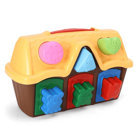 GIRNAR Animal House Shape Sorter – Educational Toy for Toddlers with Colourful Animal & Shape Blocks | Enhances Shape Recognition, Fine Motor Skills & Logical Thinking | Fun Interactive Playhouse Design - Timbuktoon