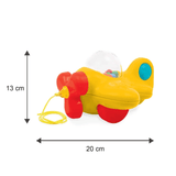 Giggles- 2 in 1 Toddler Multicolour Giftset,Shape Sorting Cube and Aeroplane Pull Along Toy, Develops Motor Skills,18 Months and Above, Infant & Pre-School Toys - Timbuktoon