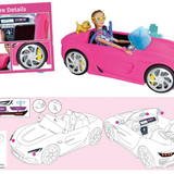 Joy Junction Diana Series Set – Beautiful Dazzling Doll with Trendy Clothes and Accessories, Fashion Toy for Girls (Car Included)