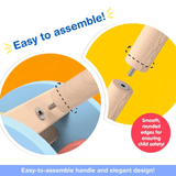 Funskool Giggles Rattle Strider Wooden,Push Along Toy, with Detachable Handle, Ideal for Toddlers, Playful Kid Toy, 18months and Above - Timbuktoon