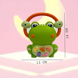 Joy Junction Green Frog Musical Toy – Interactive Infant Crawling Toy with Music, LED Lights & Animal Sounds | Early Development Toy for Toddlers 12 Months+ | Birthday Gift for Boys & Girls