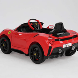 Toy House F8 Rechargeable Ride-On Car with Remote – Red Battery-operated ride-on car with 12V power and safety remote. A perfect blend of fun, control, and style for kids. - Timbuktoon