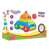 Giggles - Stack A Car, 2 in 1 Pull Along Toy, Walking, Shape Sorting, Pretend Play, 12 Months & Above, Infant and Preschool Toys, Multicolour - Timbuktoon