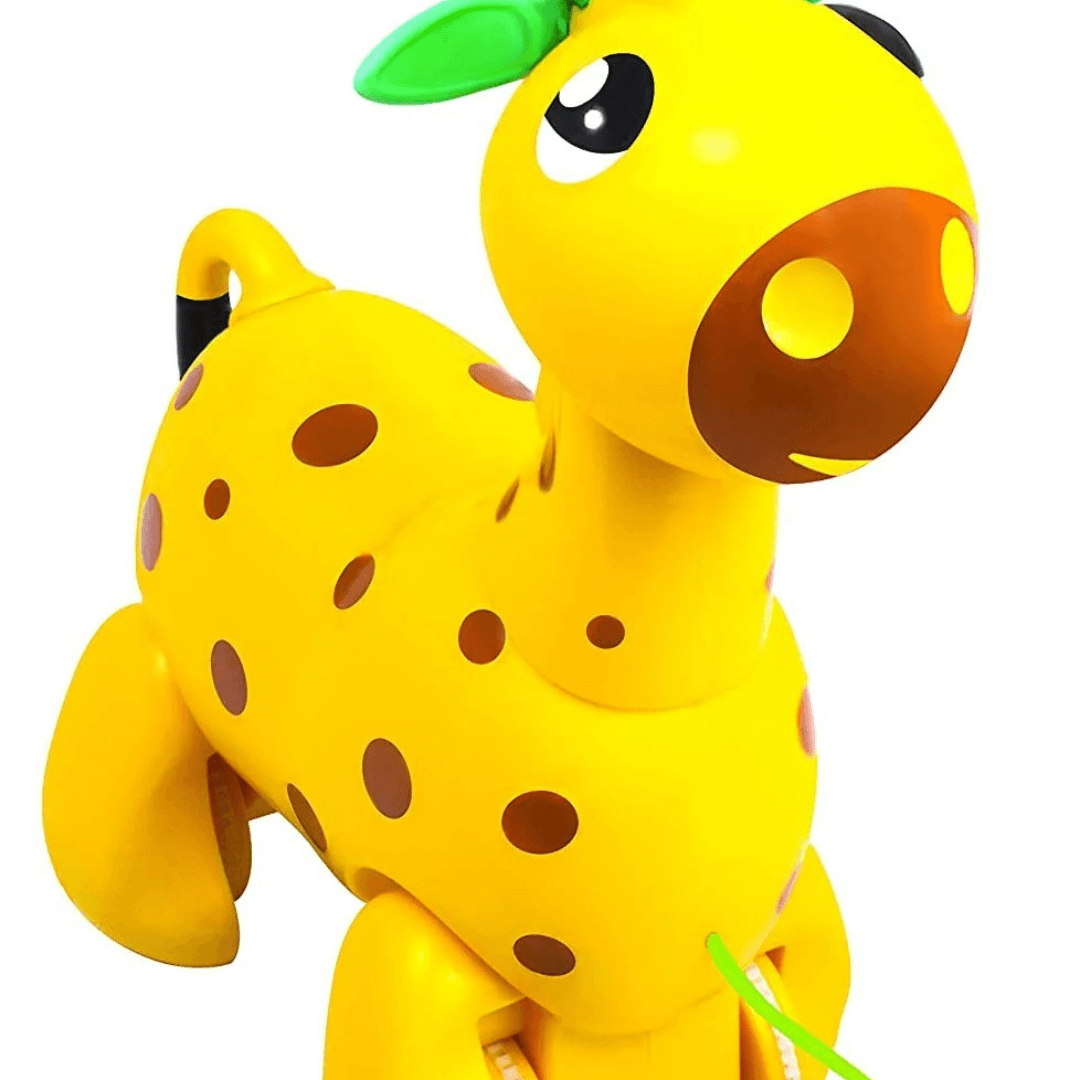 Giggles Funskool Pull Along Nico The Giraffe, Activity & Learning Toys for Babies, Toddlers, For Baby Boys & Girls, Encourage Walking, Improve Balance, Multicolour, Gift Set for Kids, Ages 18+ Months - Timbuktoon