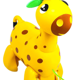 Giggles Funskool Pull Along Nico The Giraffe, Activity & Learning Toys for Babies, Toddlers, For Baby Boys & Girls, Encourage Walking, Improve Balance, Multicolour, Gift Set for Kids, Ages 18+ Months - Timbuktoon