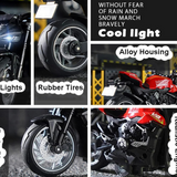 Joy Junction 1:18 Scale Ducati Die-cast Motorcycle Toy – Alloy Pull Back Superbike Model with Lights & Sound | Simulation Bike for Kids, Adults & Car Dashboard Display(Blue)