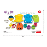 Giggles - Stack A Car, 2 in 1 Pull Along Toy, Walking, Shape Sorting, Pretend Play, 12 Months & Above, Infant and Preschool Toys, Multicolour - Timbuktoon