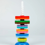 GIRNAR Spinning Tower – Colorful Stacking & Spinning Toy for Toddlers | Develops Motor Skills, Hand-Eye Coordination & Early Learning Through Play - Timbuktoon