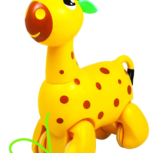 Giggles Funskool Pull Along Nico The Giraffe, Activity & Learning Toys for Babies, Toddlers, For Baby Boys & Girls, Encourage Walking, Improve Balance, Multicolour, Gift Set for Kids, Ages 18+ Months - Timbuktoon