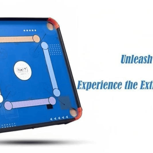 Simmar Plug & Play Air Carrom – Innovative Touch-Surface Family Game Fast Setup, Sleek Design, and Hours of Interactive Fun - Timbuktoon