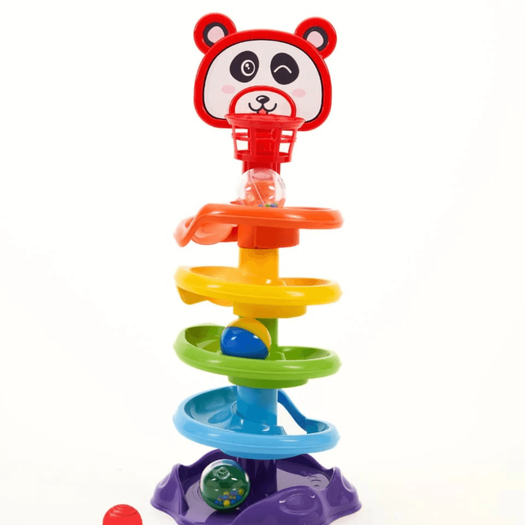 Animal Ball Tower – Colorful Rolling Ball Drop Toy for Toddlers Fun & engaging multi-level play tower with animal-themed design to boost motor skills and learning. - Timbuktoon