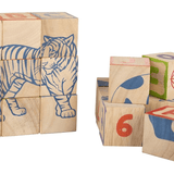 Giggles Funskool Info Cubes, Educational Learning Blocks with Alphabet, Numbers, Colors, Shapes & Picture Puzzle, Development Toy for Kids, Preschool Activity Set, Gift Set for Kid, Ages 3+ Years - Timbuktoon