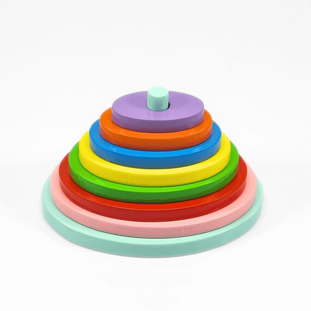UA Toys Oval Build A Tower – Stacking & Balancing Toy for Kids Colorful oval blocks that boost motor skills, focus, and early construction play. - Timbuktoon