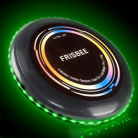 Light-Up LED Flying Disc – Glow-in-Dark Rechargeable Frisbee with Auto Lighting, Smart Play Modes, Rounded Corners, and Non-Slip Grip – Perfect for Boys, Girls, and Outdoor Fun - Timbuktoon