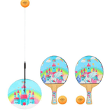 Table Tennis Trainer Toys for Kids & Adults | Rebound Rackets and Balls Base Training Practice Set - Timbuktoon