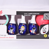 Simmar 2-in-1 Jumbo Ring Toss & Bowling Set for Kids Fun Combo Game for Ages 3+ | Indoor & Outdoor Play Set - Timbuktoon