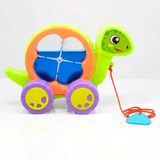 Aqua Turtle Pull Toy by UA Toys – Colorful Pull-Along for Kids (1+ Years) Bright, friendly turtle design makes learning to walk fun and engaging - Timbuktoon