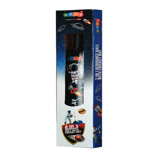 Simarr KATS 2-in-1 Rebounce Ball with Cricket Bat | Outdoor & Indoor Sports Toy for Kids 5 Years & Up | Fun Cricket & Catch Playset