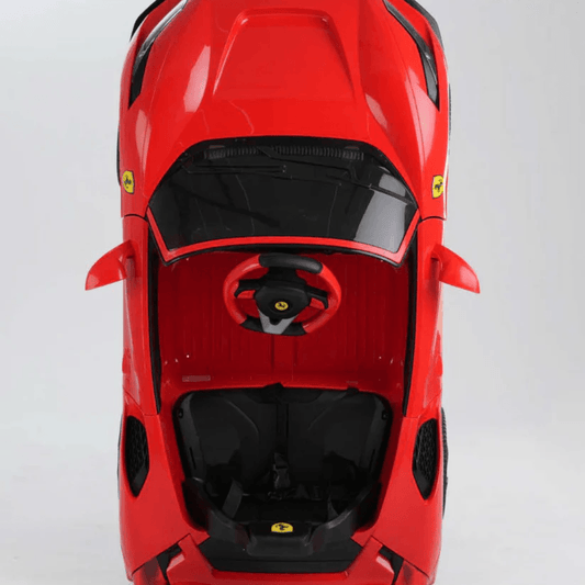 Toy House F8 Rechargeable Ride-On Car with Remote – Red Battery-operated ride-on car with 12V power and safety remote. A perfect blend of fun, control, and style for kids. - Timbuktoon