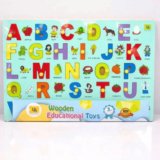 UA Toys Wooden Educational Puzzle Board for Children, Ages 3+, Non-Toxic (Webby Hindi Alphabet Puzzle Board) - Timbuktoon