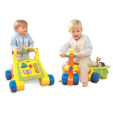 Giggles Funskool Walk N Drive, 3in1 Fun & Development Activity Toy for Babies, Encourage Walking, Improve Balance & Coordination, Stimulate Senses, Multicolour, Gift Set for Kids, Ages 9+ Months - Timbuktoon