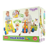 Giggles Funskool Walk N Drive, 3in1 Fun & Development Activity Toy for Babies, Encourage Walking, Improve Balance & Coordination, Stimulate Senses, Multicolour, Gift Set for Kids, Ages 9+ Months - Timbuktoon