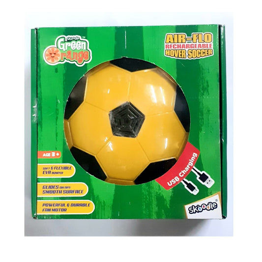SKOODLE Rechargeable Hover Soccer Ball for Kids | Indoor Floating Football with LED Lights | Safe Soft Foam Bumper | Air-Powered Toy Ball for Fun Playtime
