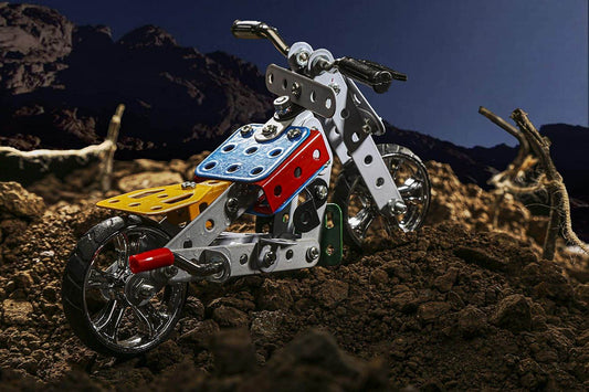 Mechanix Motorbikes STEM Toy, Building and Construction Set for Boys and Girls Age 7+ Years + - Timbuktoon