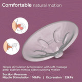 Luvlap Adore Electric Breast Pump with 2 Phase Pumping, Rechargeable Battery, Digital TouchScreen, Smart Memory, Dual Power Mode, 2pcs Breast pads free, Soft & Gentle, BPA Free - Timbuktoon