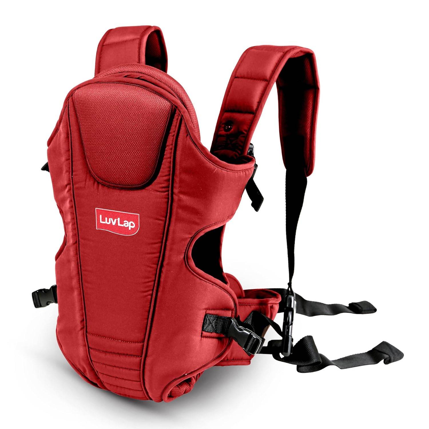 LuvLap Galaxy Toddler Carrier with 3-in-1 Carry Modes & Cushioned Headrest, For 6–15 Months, Up to 15 kg (Red) - Timbuktoon