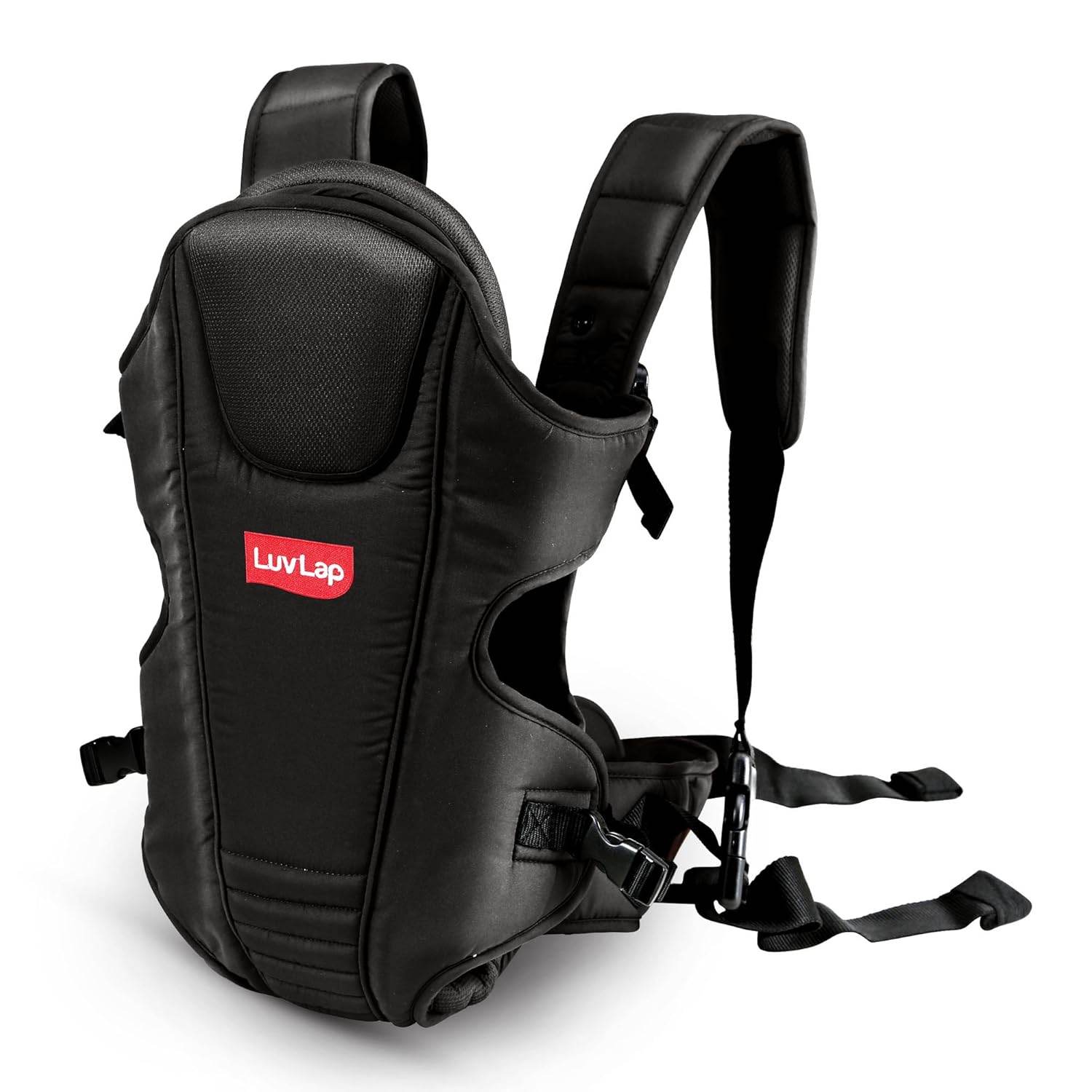 LuvLap Galaxy Infant Carrier with Cushioned Headrest, Suitable for 6–15 Months, Supports Up to 15 kg (Black) - Timbuktoon