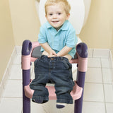 LuvLap trainer potty seat with ladder, potty seat cum toilet seat, Fits all standard size toilets for 1 + Year child, Suitable for potty training of Boys... - Timbuktoon