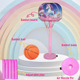 Unicorn Basketball Set for Kids | 5-Level Adjustable Height with Stand & Ball Indoor & Outdoor Sports Toy for Ages 2+ | Easy Setup | Ideal Birthday Gift - Timbuktoon